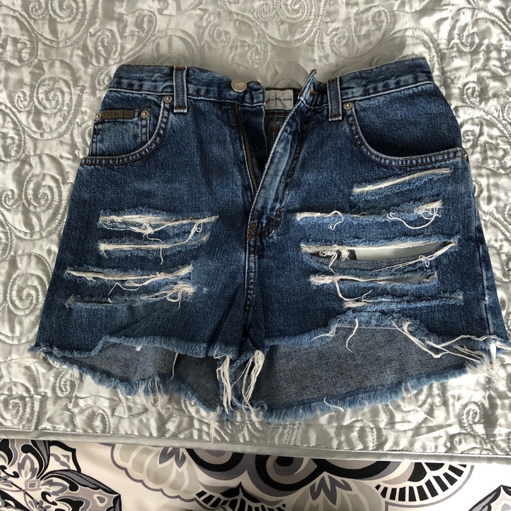 High Waisted Denim Shorts